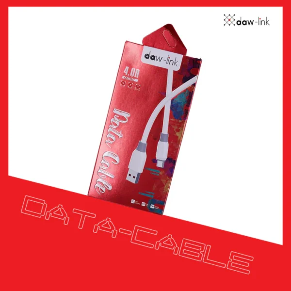 Dawlink 100% Original Copper 4.0A Fast Charging and Data Cable 6.0mm Thick
